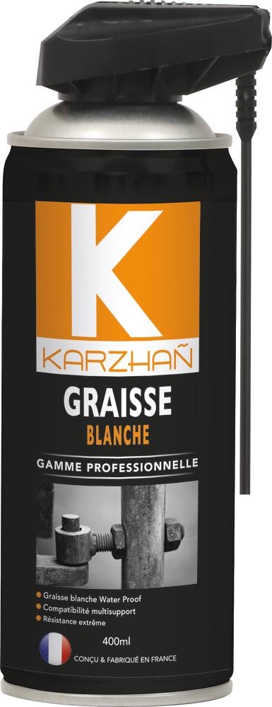 Graisse blanche - aérosol 400ml - BLENET CHUL SAS - Huiles et lubrifiants  Q8 Oils